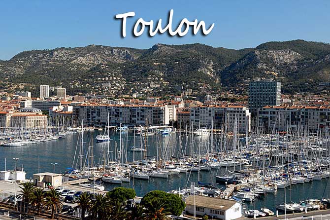 circuit touristique avec chauffeur privé VTC rade ville de Toulon